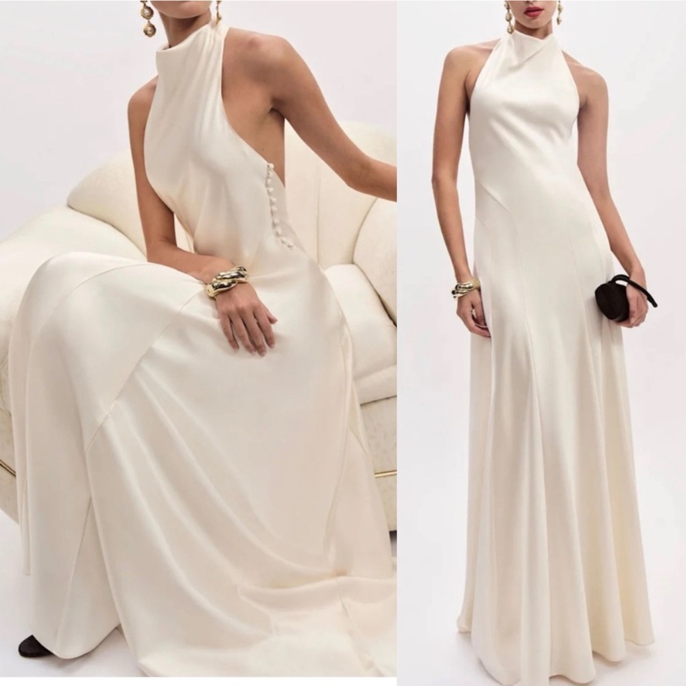 New with tags Reformation Roy Satin Dress Size 2